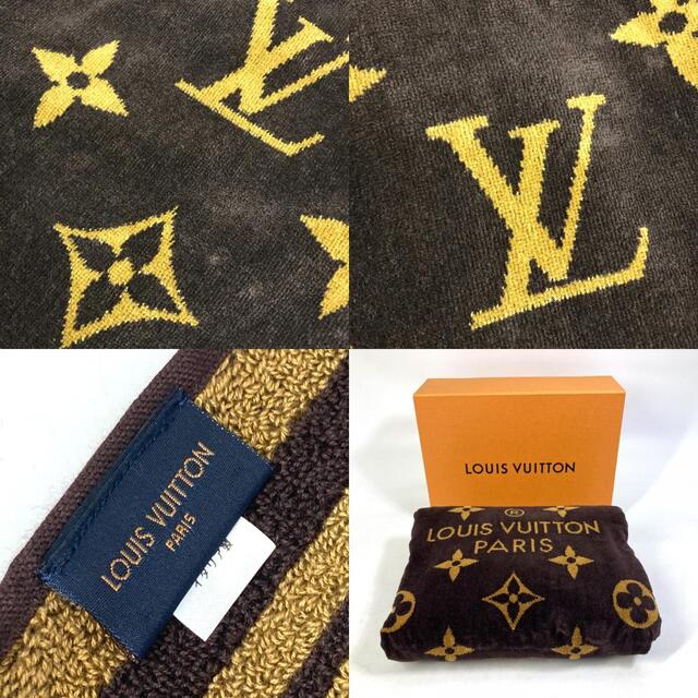 ルイヴィトン LOUIS VUITTON ドラ ドゥ バン・モノグラム・クラシック M72364 モノグラム ビーチタオル バスタオル タオル  コットン ブラウン