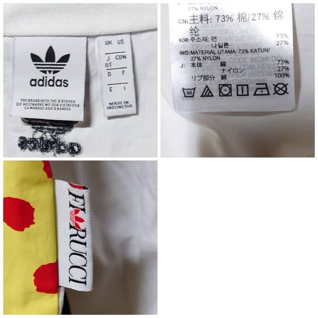 adidas(アディダス)の【 FIORUCCI 】adidas★長袖Tシャツ★ブラウス★フィオルッチ★XL レディースのトップス(Tシャツ(長袖/七分))の商品写真