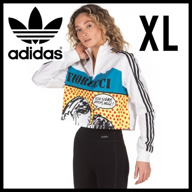 adidas(アディダス)の【 FIORUCCI 】adidas★長袖Tシャツ★ブラウス★フィオルッチ★XL レディースのトップス(Tシャツ(長袖/七分))の商品写真