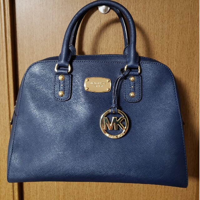 美品マイケルコース　MICHAEL KORS　ネイビー2wayバッグ