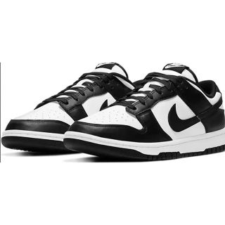 ナイキ(NIKE)のNIKE DUNK LOW RETRO WHITE BLACK 25.5(スニーカー)