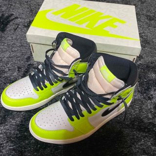 ジョーダン(Jordan Brand（NIKE）)のナイキ エアジョーダン 1 ハイ OG "ボルト/ヴィジョネア(スニーカー)