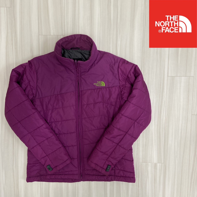 THE NORTH FACE(ザノースフェイス)の【訳あり☆オススメ】ノースフェイス　インナージャケット　パープル　レディースL レディースのジャケット/アウター(その他)の商品写真