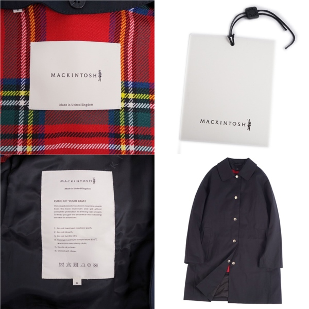 MACKINTOSH PHILOSOPHY(マッキントッシュフィロソフィー)の美品 マッキントッシュ MACKINTOSH コート ステンカラーコート バルマカーンコート ライナー付き ボンディング アウター レディース 8(M相当) ブラック レディースのジャケット/アウター(その他)の商品写真