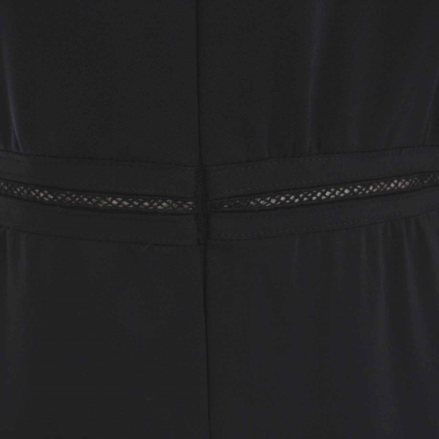 ロキト LOKITHO ワンピース ロング レース切替 長袖 2 M 紺 黒