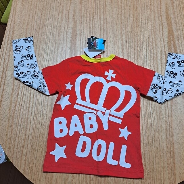 BABYDOLL(ベビードール)の新品タグ付きBABYDOLL長袖シャツ2点セット キッズ/ベビー/マタニティのキッズ服男の子用(90cm~)(Tシャツ/カットソー)の商品写真