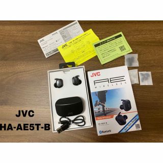 JVC HA-AE5T-B 完全ワイヤレスイヤホン　ブラック(ヘッドフォン/イヤフォン)