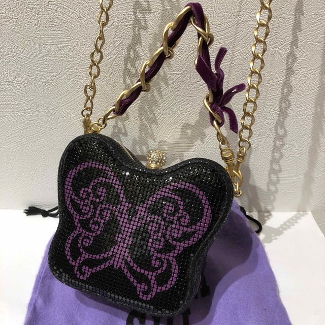 ANNA SUI♦︎アナスイ 蝶型チェーンミニバッグ パーティーバッグ 【期間限定送料無料】