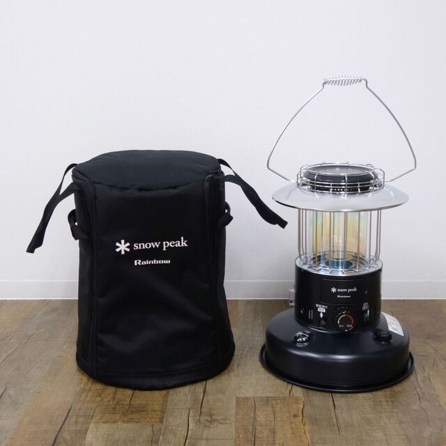 美品 廃盤 スノーピーク snowpeak nowpeak Rainbow Stove Black レインボーストーブ KH-001BK 収納ケース 付き 灯油ストーブ キャンプ アウトドア