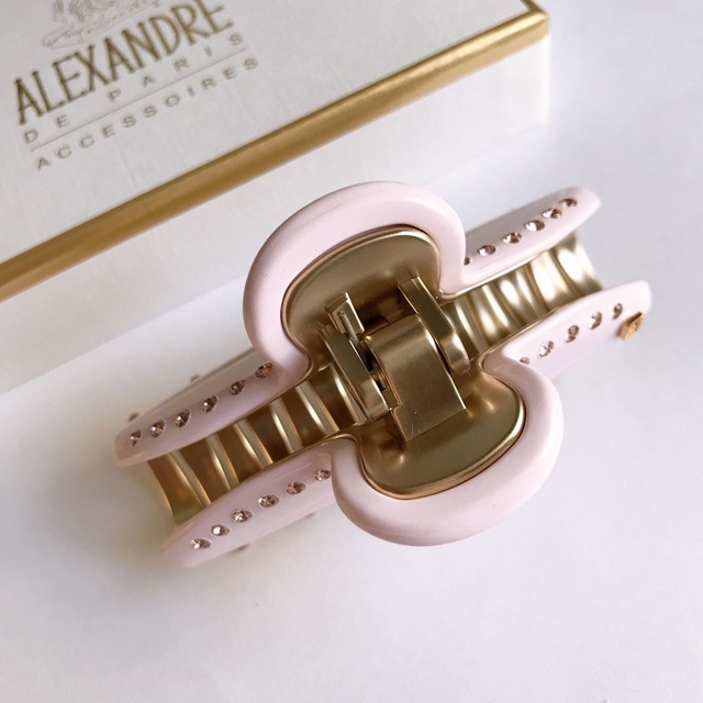 新品 M 桃色 ALEXANDRE DE PARIS ヘアクリップ ピンク 2