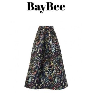 フレイアイディー(FRAY I.D)のBayBee ladyJacquardskirt(flower pattern）(ロングスカート)