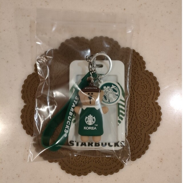 Starbucks Coffee(スターバックスコーヒー)の🖤スターバックス🖤パスケース🖤定期入れ🖤キーホルダー付き🖤可愛いベア レディースのファッション小物(名刺入れ/定期入れ)の商品写真