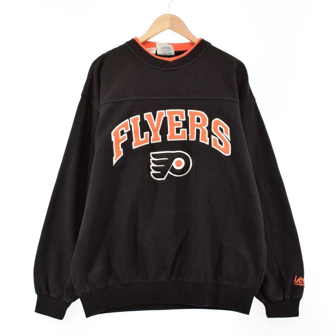 リー Lee SPORT NHL PHILADELPHIA FLYERS フィラデルフィアフライヤーズ ロゴスウェット トレーナー メンズL /eaa305706