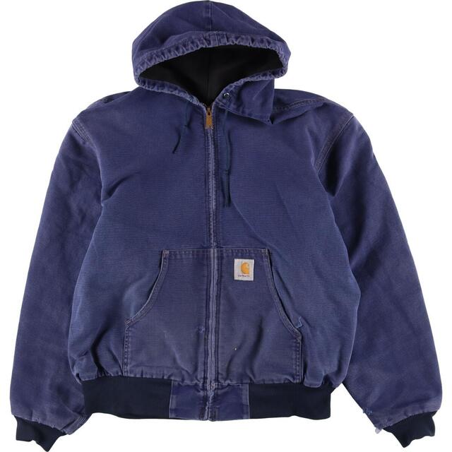 80年代 カーハート Carhartt アクティブジャケット ダック地フルジップパーカー メンズL ヴィンテージ /eaa315886