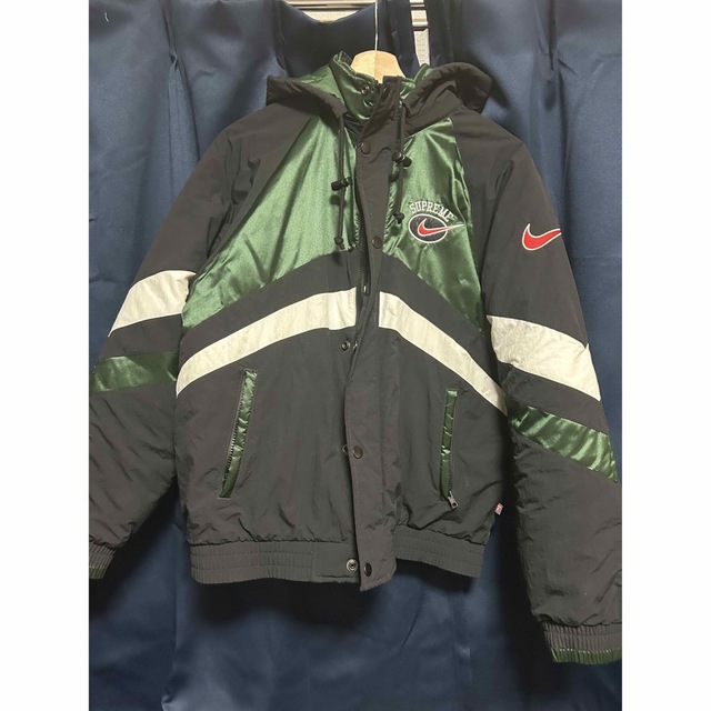 nike hooded sport jacket green M