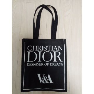 クリスチャンディオール(Christian Dior)の非売品】Dior トートバッグ　博物館 V&A 美術館　限定　エコバッグ　黒(エコバッグ)