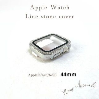 アップルウォッチ(Apple Watch)のアップル❣️Apple Watch 44mm キラキラカバーケース　ジルコニア(モバイルケース/カバー)