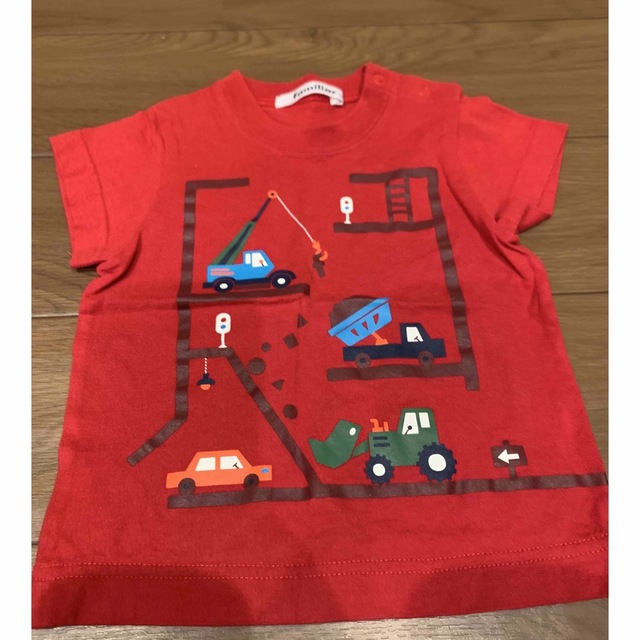 familiar(ファミリア)のファミリア　半袖Tシャツ　3枚セット　80サイズ キッズ/ベビー/マタニティのベビー服(~85cm)(Ｔシャツ)の商品写真