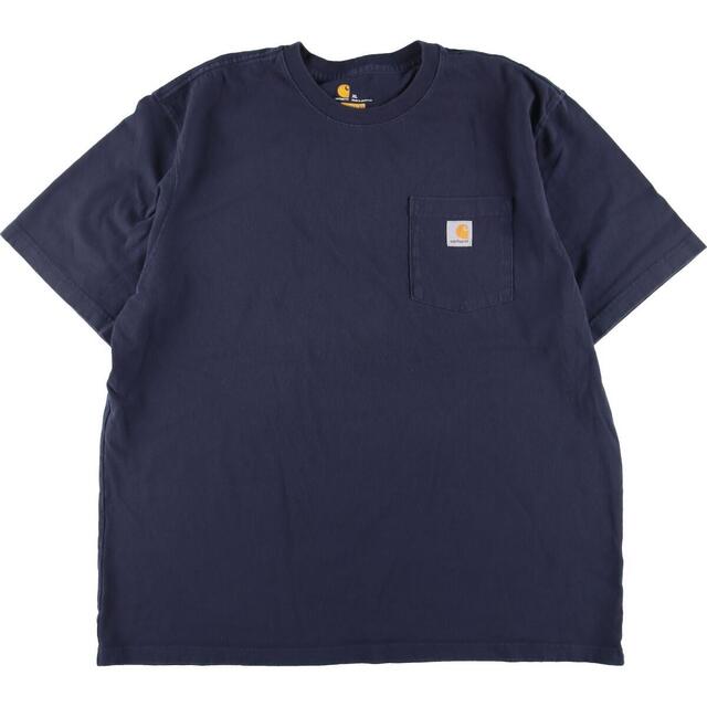 カーハート Carhartt ORIGINAL FIT 半袖 ワンポイントロゴポケットTシャツ メンズXL /eaa322607