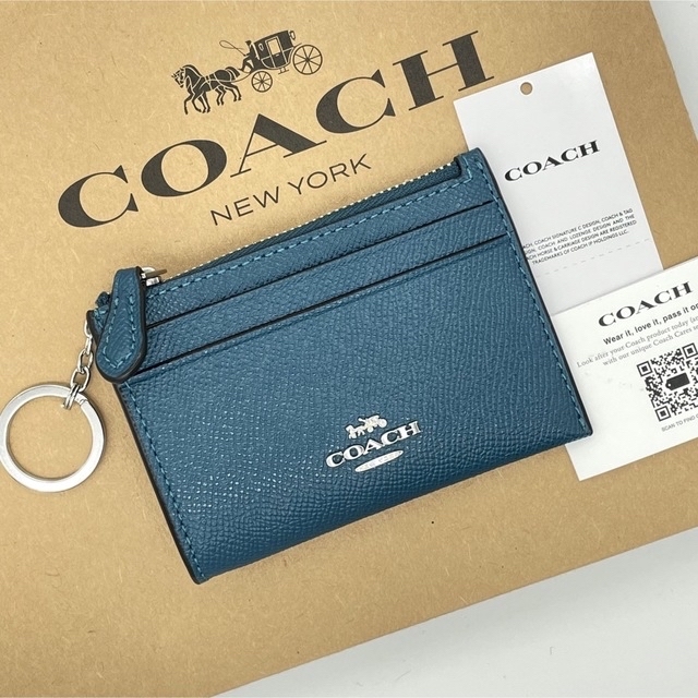 人気特価 ⭐COACH⭐コーチ⭐新品 コインIDパスケース ピスタチオ色 ivv