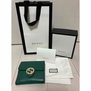 グッチ(Gucci)のGUCCI 2つ折り財布 615525 CAO0G 3120 ユニセックス  緑(折り財布)