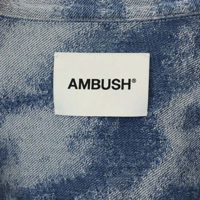 AMBUSH(アンブッシュ)のアンブッシュ ハイブリッド デニムジャケット ジージャン レイヤード風 2 青 メンズのジャケット/アウター(Gジャン/デニムジャケット)の商品写真