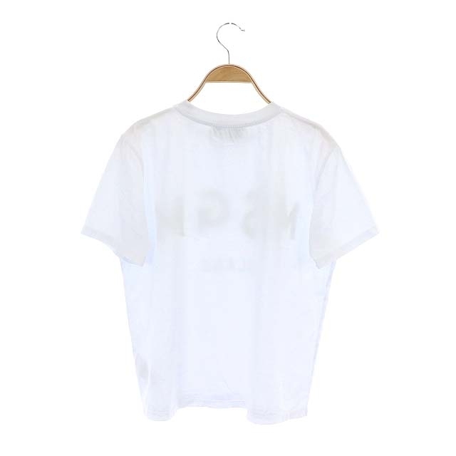 MSGM(エムエスジイエム)のエムエスジーエム ロゴTシャツ カットソー プルオーバー 半袖 S 白 黄緑 メンズのトップス(Tシャツ/カットソー(半袖/袖なし))の商品写真