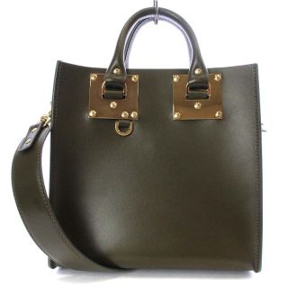 ソフィーヒュルム(SOPHIE HULME)のソフィーヒュルム トートバッグ ショルダーバッグ 2way レザー カーキ(トートバッグ)