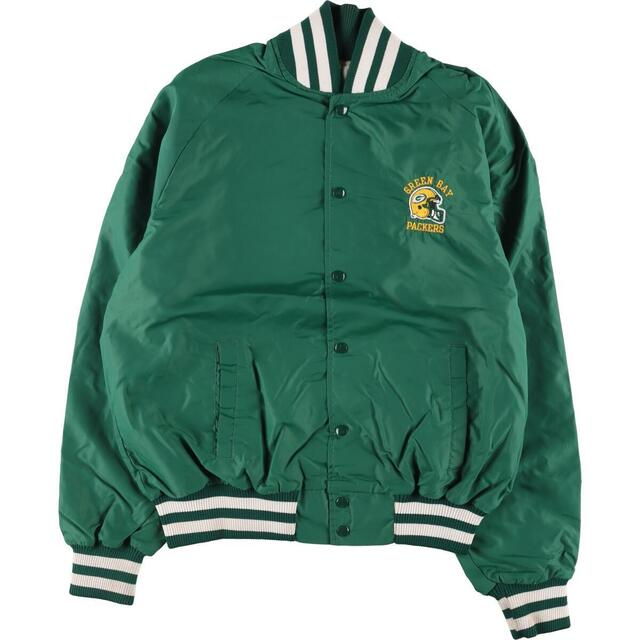 90年代 チャンピオン Champion NFL GREEN BAY PACKERS グリーンベイパッカーズ スタジャン アワードジャケット バーシティジャケット USA製 メンズXL ヴィンテージ /eaa323065