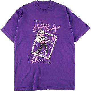 古着 90年代 ELVIS PRESLEY エルヴィスプレスリー バンドTシャツ バンT メンズL ヴィンテージ /eaa323312(Tシャツ/カットソー(半袖/袖なし))