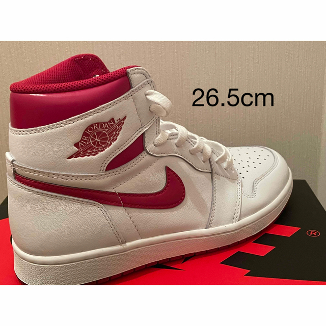 NIKE AJ1 レトロ High OG メタリックレッド(2017)26.5 『3年保証