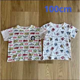 タカラトミー(Takara Tomy)の【TOMICA】トミカ 総柄プリント トップス 半袖Tシャツ 2枚セット(Tシャツ/カットソー)