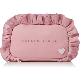 ジェラートピケ(gelato pique)のジェラート ピケ PINK ハートサテンポーチ  新品未使用(ポーチ)