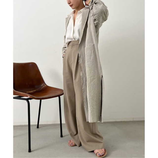 L'Appartement DEUXIEME CLASSE(アパルトモンドゥーズィエムクラス)のL'Appartement Linen Coat リネンコート レディースのスカート(ロングスカート)の商品写真