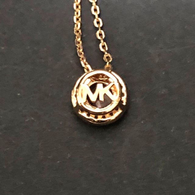 Michael Kors(マイケルコース)の【極美品】マイケルコース ゴールド ピンクラインストーン ネックレス 925 レディースのアクセサリー(ネックレス)の商品写真