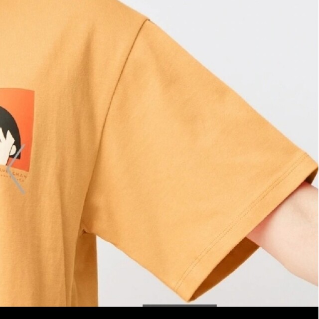 GU(ジーユー)の★ 未使用 ★ GU さくらももこ コラボ Tシャツ ちびまる子ちゃん オレンジ レディースのトップス(Tシャツ(半袖/袖なし))の商品写真