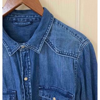 ZARA - ZARA ザラ メンズ デニム シャツ L スナップボタンの通販 by ...