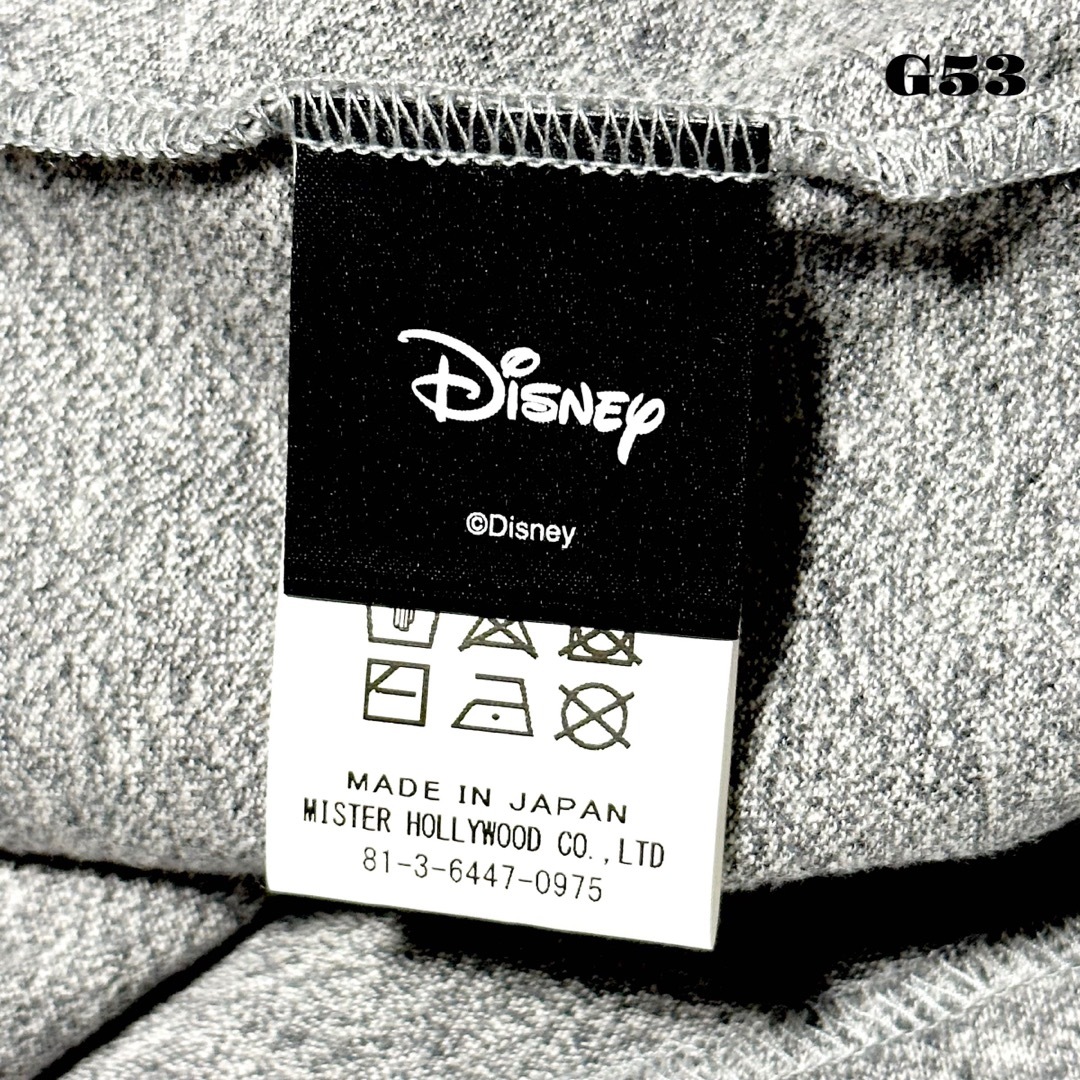 未使用品！ エヌハリウッド ディズニー ミッキーマウス 半袖 Tシャツ 40 炭
