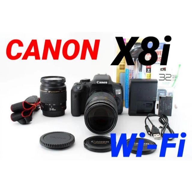 ✾キヤノン Canon EOS Kiss x8i ダブルレンズセット✾