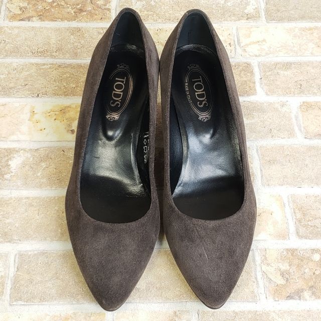 TOD'S - トッズ TOD's☆ スエードレザー ウェッジソール パンプス