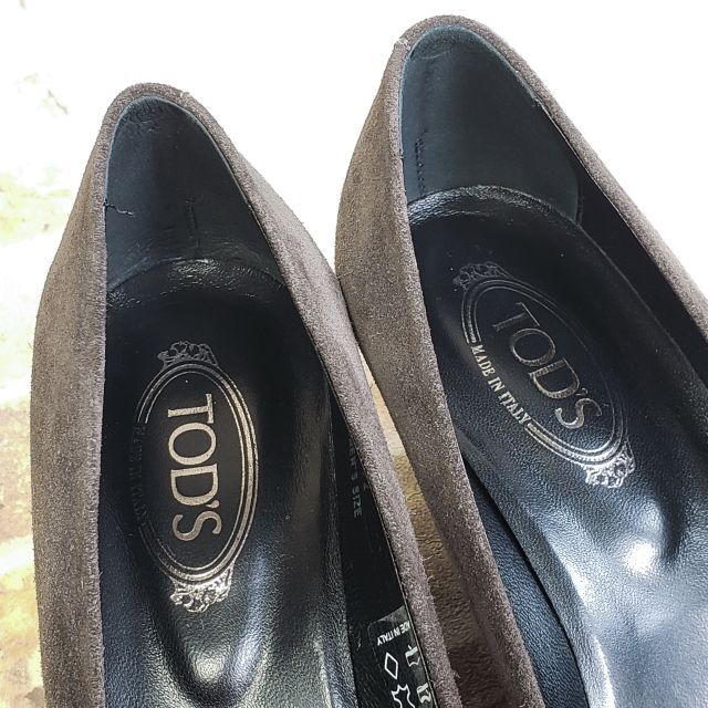 トッズ TOD's☆ スエードレザー ウェッジソール パンプス 34.5 伊製