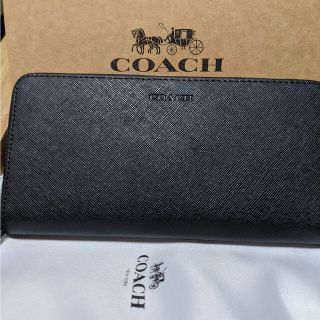 コーチ(COACH)のCOACH  長財布　ラウンドファスナー黒(長財布)