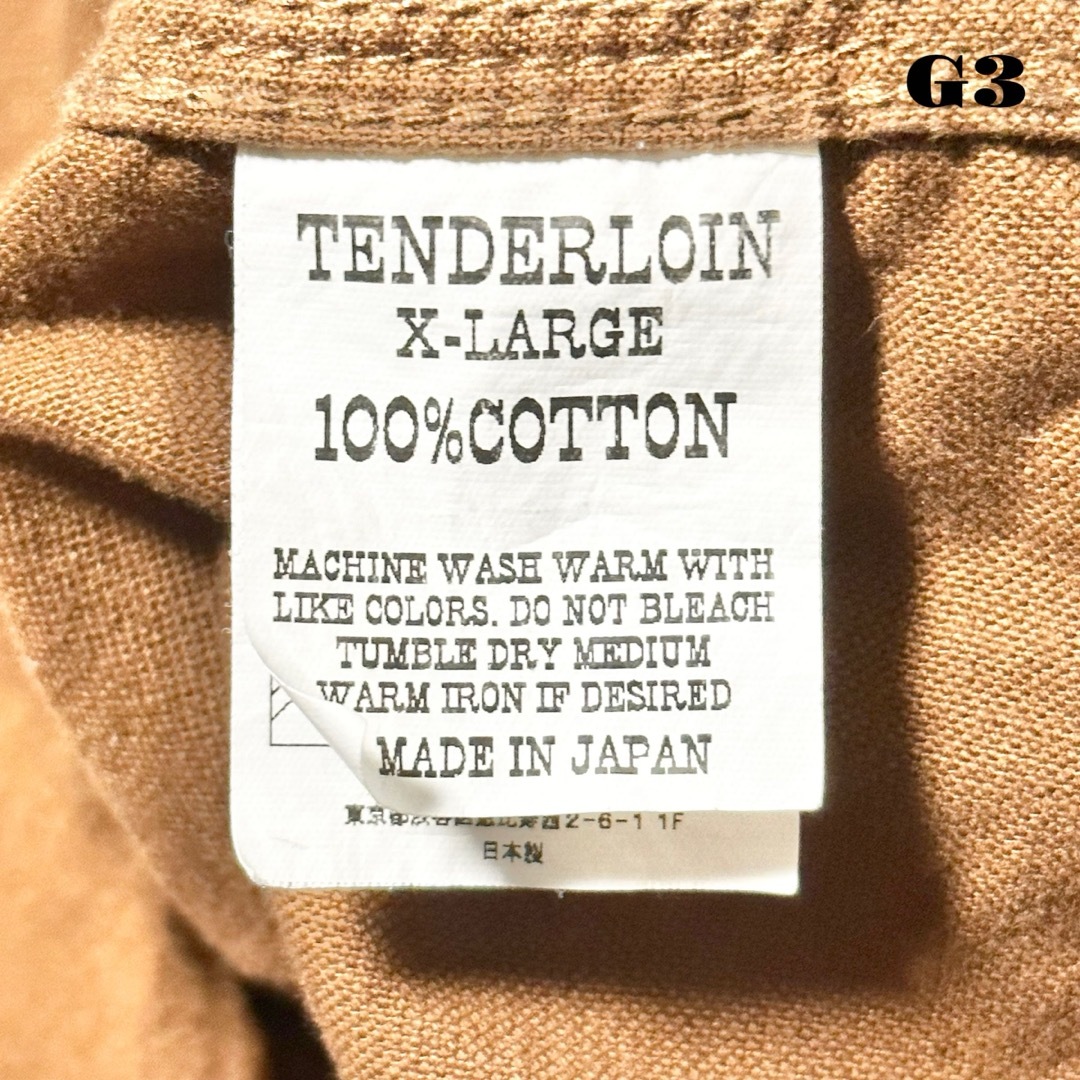 人気品！ TENDERLOIN 長袖 シャツ シャモアクロス フランネル XL