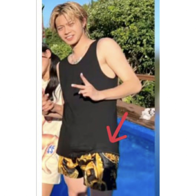 高い素材】 フェンダーチェ FENDI×VERSACE コラボ 水着 ショートパンツ