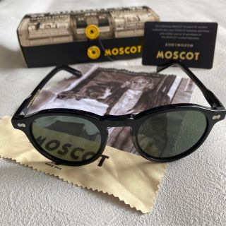 モスコット(MOSCOT)の【極美品】正規品 モスコット ミルゼン 46 ブラック ダークグリーンレンズ(サングラス/メガネ)