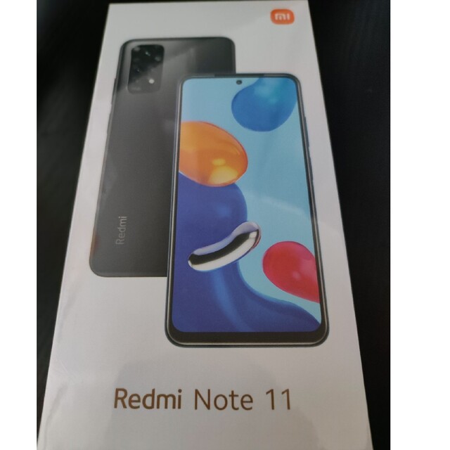 Redmi Note 11 Graphite Gray 新品 未使用 SIM - スマートフォン本体