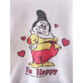 ロキエ(Lochie)のvintage希少❗️白雪姫 七人の小人 サーマル Happyハッピー ごきげん(Tシャツ(長袖/七分))