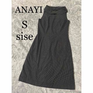 アナイ(ANAYI)の【美品】ANAYI ノースリーブワンピース S レディース小さいサイズ　春夏(ミニワンピース)