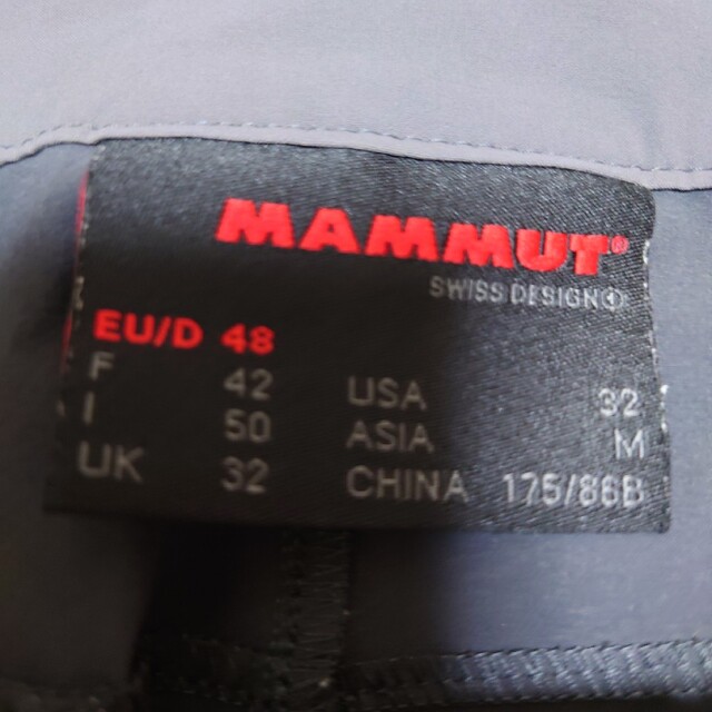 Mammut(マムート)のマムート MAMMUT スリーシーズン用パンツ サイズM スポーツ/アウトドアのアウトドア(登山用品)の商品写真