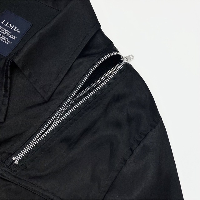 LIMI feu Ry/C Satin Riders Jacket A 黒2 | www.supremecourtbar.org.np